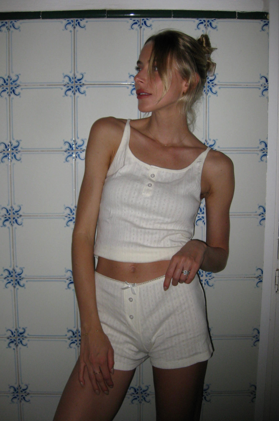 Scarlett Shorts - Vintage White