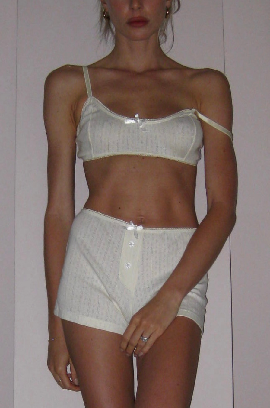 Scarlett Shorts - Vintage White